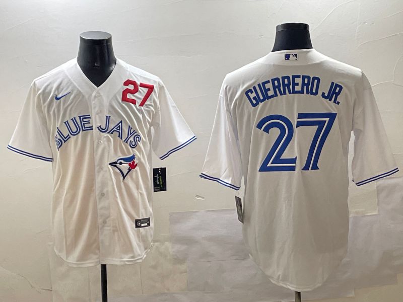 Men Toronto Blue Jays #27 Guerrero jr White Game 2025 Nike MLB Jersey style 2->toronto blue jays->MLB Jersey